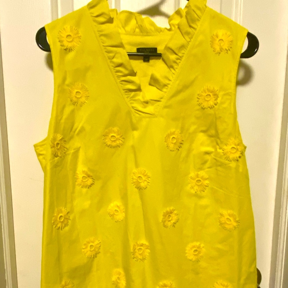 Talbots Bright Yellow Top